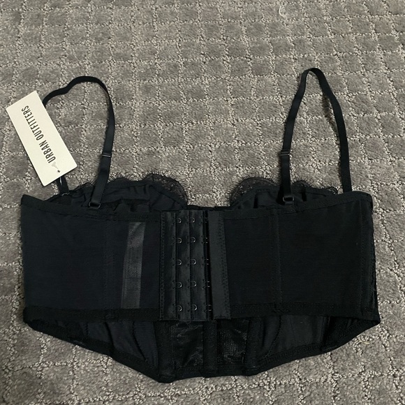 Out From Under Modern Love Ribcage Corset NWT Size M - Black - Picture 7 of 8